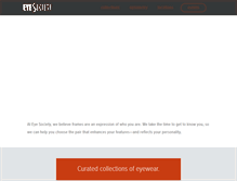 Tablet Screenshot of eyesocietyvision.com